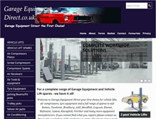 Tablet Screenshot of garageequipmentdirect.co.uk